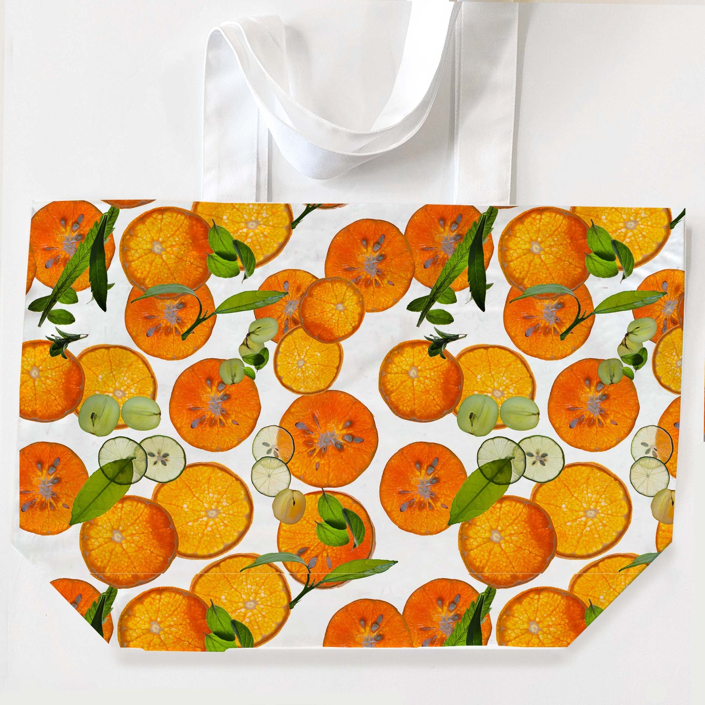 Oranges and Herbs Tote Bag/ 2 units