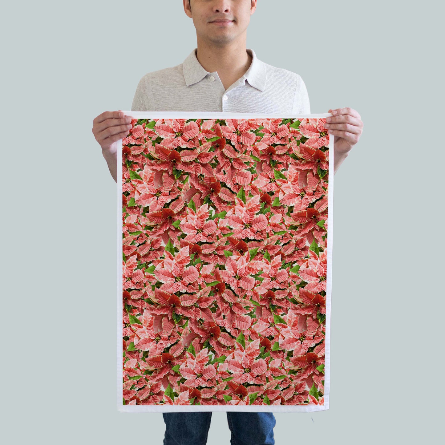 Poinsettias Kitchen Towel / 2 units